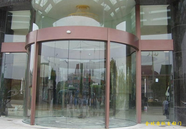 不锈钢饰面圆弧形自动门价格